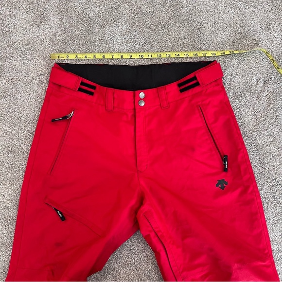 Descente Men’s Ski Snow Pants Size Large Red Style-D5-8154EB Outdoor Zip $199 , - Picture 10 of 16